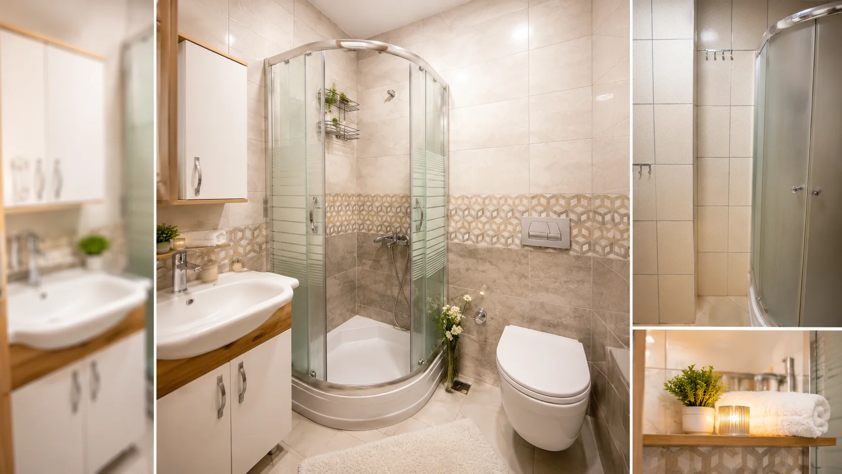 Bakırköy kız öğrenci yurdu modern duş alanı
