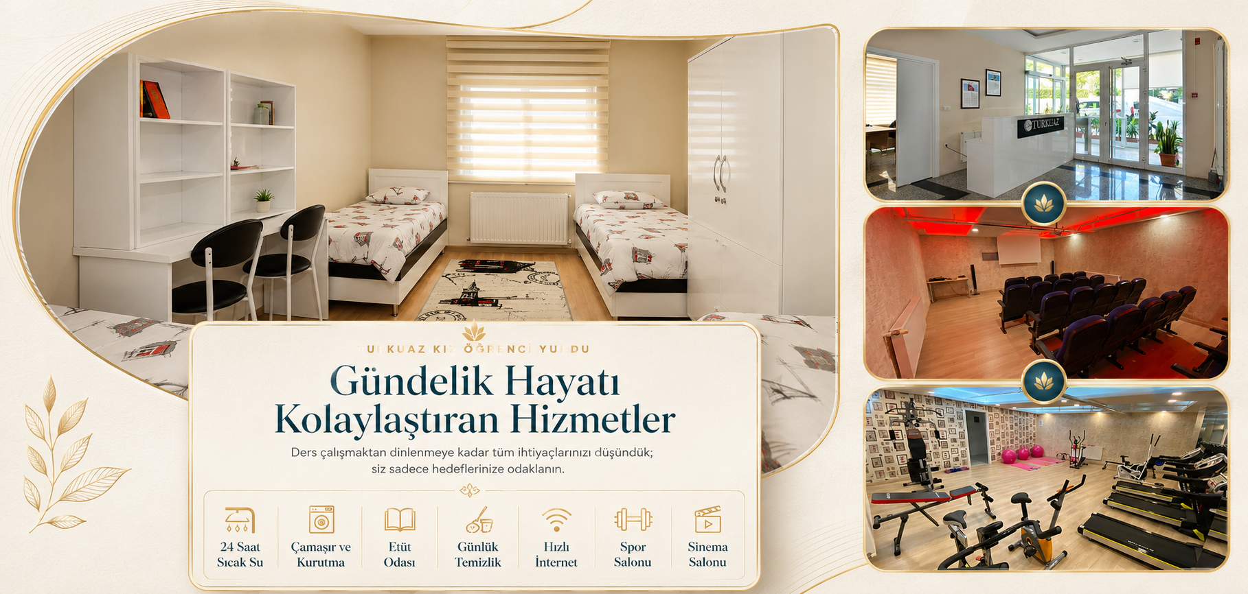Turkuaz Kız Öğrenci Yurdu oda resimleri banner